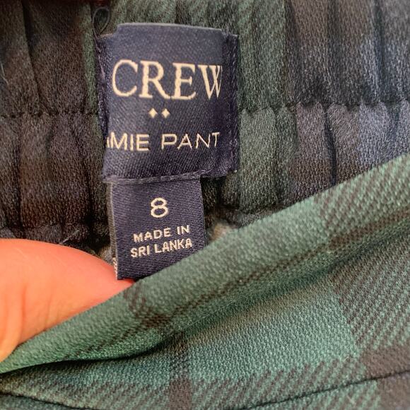 J. Crew Factory Jamie Black Watch Plaid Pants Size 8 - Picture 4 of 6